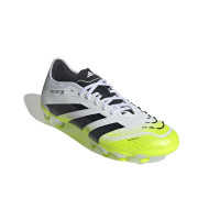 adidas Predator Pro Gras / Kunstgras Voetbalschoenen (MG) Wit Zwart Neongeel