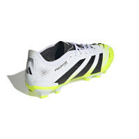 adidas Predator Pro Gras / Kunstgras Voetbalschoenen (MG) Wit Zwart Neongeel