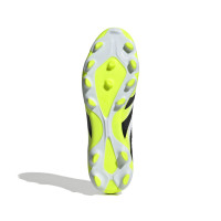 adidas Predator Pro Gras / Kunstgras Voetbalschoenen (MG) Wit Zwart Neongeel