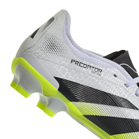adidas Predator Pro Gras / Kunstgras Voetbalschoenen (MG) Wit Zwart Neongeel