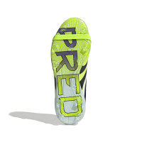 adidas Predator Elite FT Gazon Naturel Chaussures de Foot (FG) Enfants Blanc Noir Néon Jaune