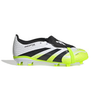 adidas Predator League FT Gras / Kunstgras Voetbalschoenen (MG) Kids Wit Zwart Neongeel