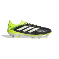 adidas Copa Pure III Elite IJzeren-Nop Voetbalschoenen (SG) Zwart Wit Neongeel