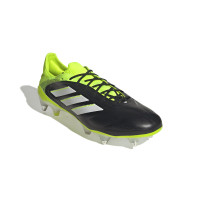 adidas Copa Pure III Elite IJzeren-Nop Voetbalschoenen (SG) Zwart Wit Neongeel