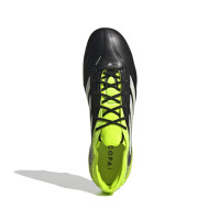 adidas Copa Pure III Elite IJzeren-Nop Voetbalschoenen (SG) Zwart Wit Neongeel
