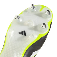 adidas Copa Pure III Elite IJzeren-Nop Voetbalschoenen (SG) Zwart Wit Neongeel