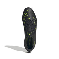 adidas Predator League Gras / Kunstgras Voetbalschoenen (MG) Zwart Donkergrijs Neongeel