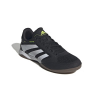 adidas Predator League Zaalvoetbalschoenen (IN) Zwart Wit Neongeel