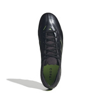 adidas Copa Pure III Pro Gazon Naturel Chaussures de Foot (FG) Noir Gris Foncé Vert