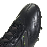adidas Copa Pure III Pro Gazon Naturel Chaussures de Foot (FG) Noir Gris Foncé Vert