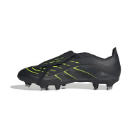 adidas Predator League FT Crampons Vissés Chaussures de Foot (SG) Noir Gris Foncé Jaune Néon