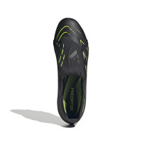 adidas Predator League FT Crampons Vissés Chaussures de Foot (SG) Noir Gris Foncé Jaune Néon