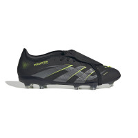 adidas Predator Pro FT Gras Voetbalschoenen (FG) Zwart Donkergrijs Neongeel