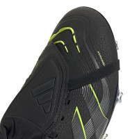 adidas Predator Pro FT Gras Voetbalschoenen (FG) Zwart Donkergrijs Neongeel