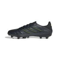 adidas Copa Pure III League Gazon Naturel Artificiel Chaussures de Foot (MG) Noir Gris Foncé Vert