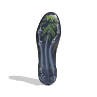 adidas F50 Elite Gazon Naturel Chaussures de Foot (FG) Noir Argenté Néon Jaune