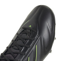 adidas Copa Pure III Elite Gras Voetbalschoenen (FG) Zwart Donkergrijs Groen