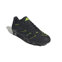 adidas Predator Club Gras / Kunstgras Voetbalschoenen (MG) Zwart Donkergrijs Neongeel