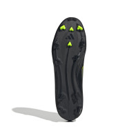 adidas F50 League Gras / Kunstgras Voetbalschoenen (MG) Zwart Zilver Neongeel