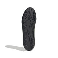 adidas F50 Club Gazon Naturel Gazon Artificiel Chaussures de Foot (MG) Noir Argenté Néon Jaune