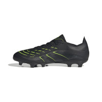 adidas Predator League Gras / Kunstgras Voetbalschoenen (MG) Zwart Donkergrijs Neongeel