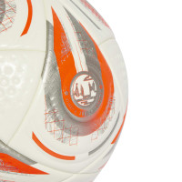 adidas Women's EURO25 Pro Final Ballon de Foot Taille 5 Blanc Argenté Orange