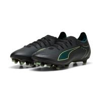 PUMA Ultra 6 Match Gras / Kunstgras Voetbalschoenen (MG) Zwart Donkergroen Lichtgroen