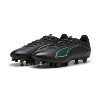 PUMA Ultra 6 Play Gras / Kunstgras Voetbalschoenen (MG) Zwart Donkergroen Lichtgroen
