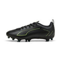 PUMA Ultra 6 Play Gazon Naturel Artificiel Chaussures de Foot (MG) Enfants Noir Vert Foncé Vert Vif