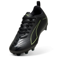 PUMA Ultra 6 Play Gazon Naturel Artificiel Chaussures de Foot (MG) Enfants Noir Vert Foncé Vert Vif