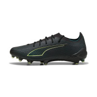 PUMA Ultra 6 Ultimate Gazon Naturel Chaussures de Foot (FG) Noir Vert Foncé Vert Clai