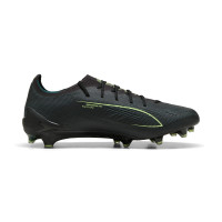 PUMA Ultra 6 Ultimate Gazon Naturel Chaussures de Foot (FG) Noir Vert Foncé Vert Clai