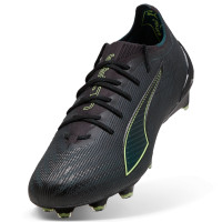 PUMA Ultra 6 Ultimate Gazon Naturel Chaussures de Foot (FG) Noir Vert Foncé Vert Clai