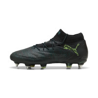 PUMA Future 8 Ultimate Crampons Vissés Chaussures de Foot (SG) Noir Vert Foncé Vert Vif