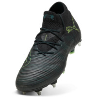 PUMA Future 8 Ultimate Crampons Vissés Chaussures de Foot (SG) Noir Vert Foncé Vert Vif