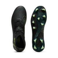 PUMA Future 8 Pro Gras / Kunstgras Voetbalschoenen (MG) Zwart Donkergroen Lichtgroen