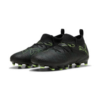PUMA Future 8 Match Gras / Kunstgras Voetbalschoenen (MG) Kids Zwart Donkergroen Lichtgroen