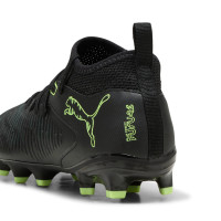 PUMA Future 8 Match Gras / Kunstgras Voetbalschoenen (MG) Kids Zwart Donkergroen Lichtgroen