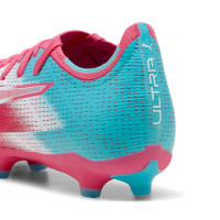PUMA Ultra 6 Match Re-Charge Gras / Kunstgras Voetbalschoenen (MG) Roze Blauw Wit