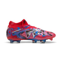 PUMA Future 8 Ultimate Playmakers Gras Voetbalschoenen (FG) Rood Blauw Zwart