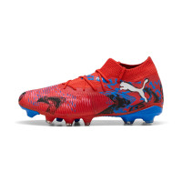 PUMA Future 8 Match Playmakers Gras / Kunstgras Voetbalschoenen (MG) Rood Blauw Zwart