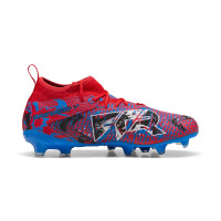 PUMA Future 8 Match Playmakers Gras / Kunstgras Voetbalschoenen (MG) Kids Rood Blauw Zwart