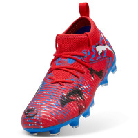 PUMA Future 8 Match Playmakers Gras / Kunstgras Voetbalschoenen (MG) Kids Rood Blauw Zwart