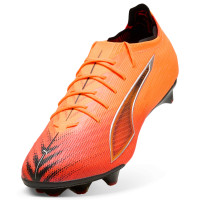 PUMA Ultra 6 Ultimate Carbon Gazon Naturel Chaussures de Foot (FG) Orange Noir Argenté