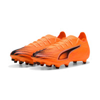 PUMA Ultra 6 Match Gras / Kunstgras Voetbalschoenen (MG) Oranje Zwart Zilver