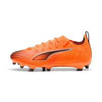 PUMA Ultra 6 Pro Gras / Kunstgras Voetbalschoenen (MG) Kids Oranje Zwart Zilver