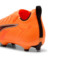 PUMA Ultra 6 Pro Gras / Kunstgras Voetbalschoenen (MG) Kids Oranje Zwart Zilver
