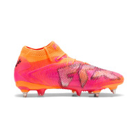 PUMA Future 8 Ultimate IJzeren-Nop Voetbalschoenen (SG) Oranje Roze Zwart