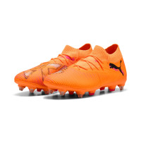PUMA Future 8 Match IJzeren-Nop Voetbalschoenen (SG) Oranje Roze Zwart