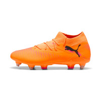PUMA Future 8 Match IJzeren-Nop Voetbalschoenen (SG) Oranje Roze Zwart
